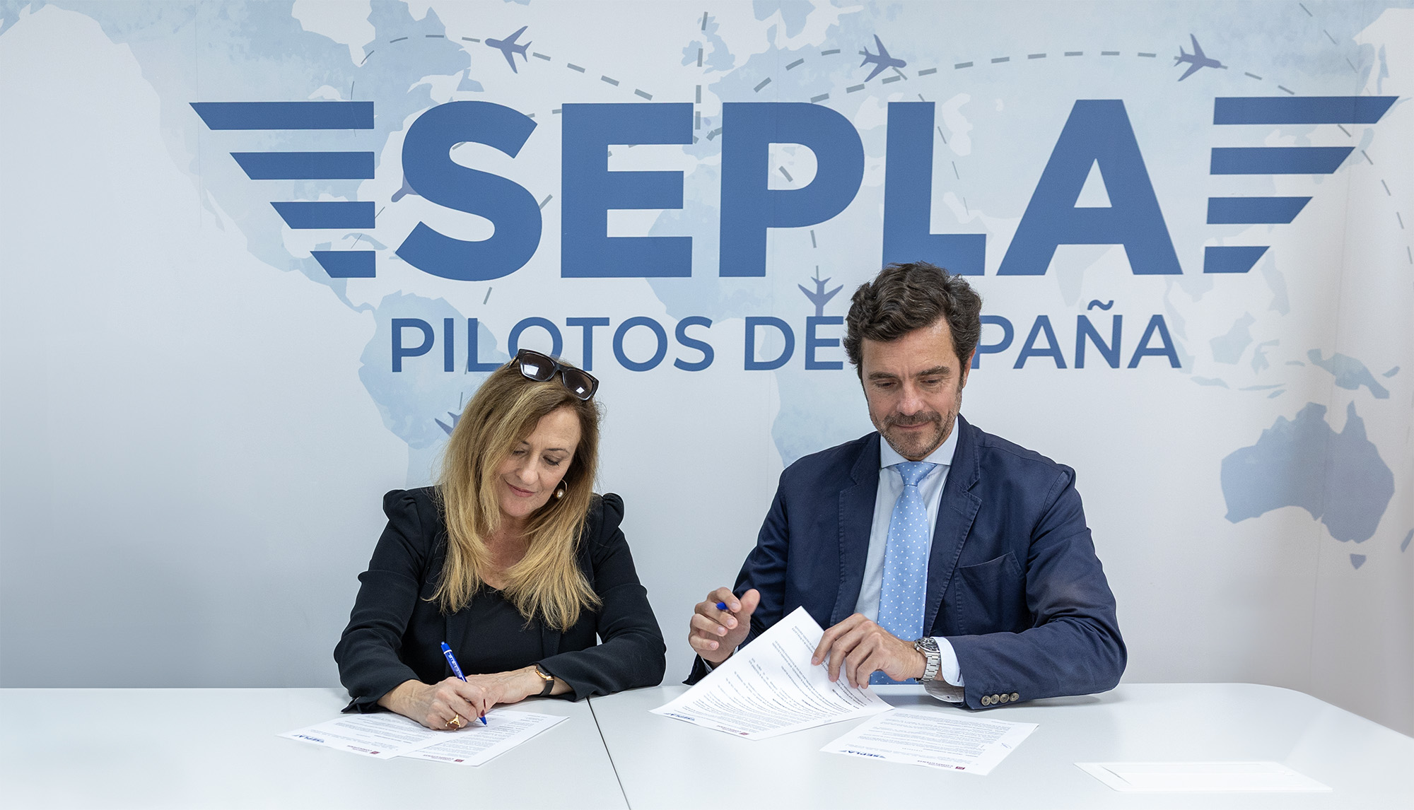 Sepla y la Fundación Complutense firman un acuerdo para colaborar en el ámbito de la formación y la investigación aplicadas a la aviación 